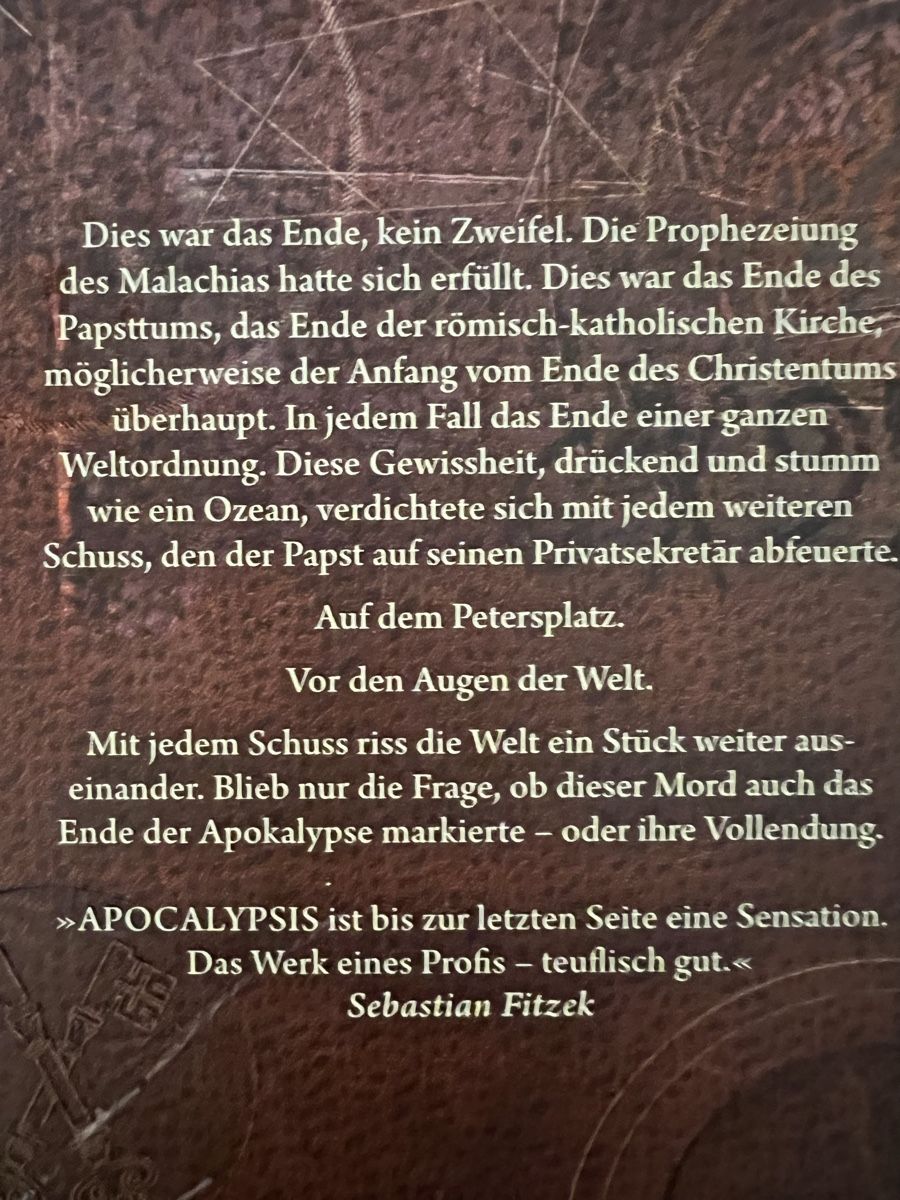 Bücher: Buchpacket Apocalypsis- Trilogie vom Mario Giordano – Gebraucht aus Uznach von Apuutze 4