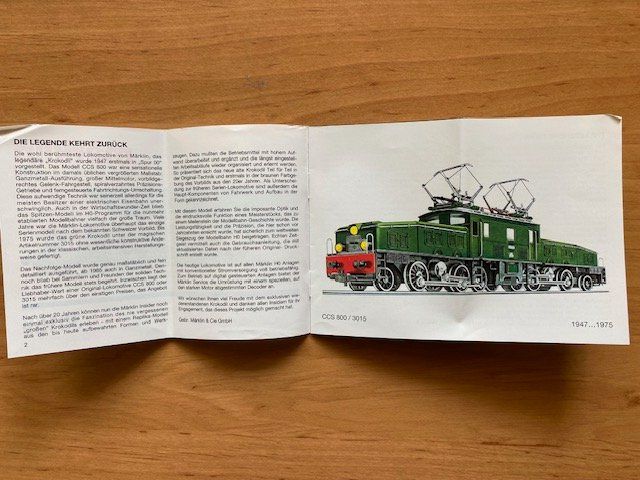 Märklin Modellini di ferrovie: Märklin 36159 Serie Ce 6/8"' Replika Krokodil – Nuovo e nell'imballaggio originale da Adelboden venduto da diana_ch 6