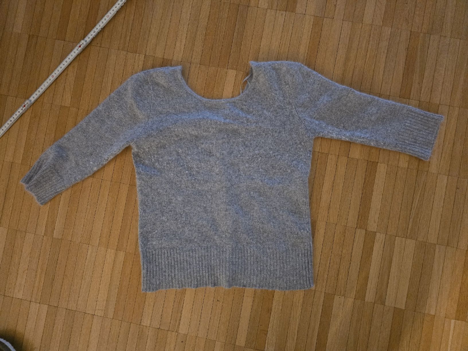 Maglioni & Felpe: Grauer Angora Pullover mit Knöpfen, Gr. S – Usato da Laufenburg venduto da may_r2st 3