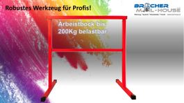 Arbeitsbock Simplex Stahl rot