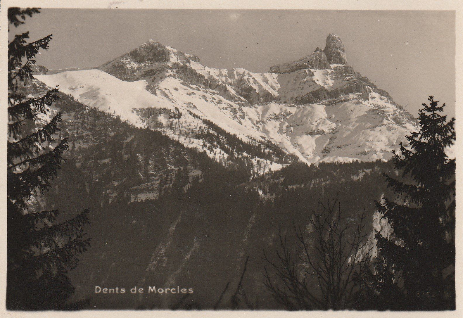 Cartoline postali: AK Dents de Morcles - gel. 1934 – Usato da Fribourg venduto da schnalla92