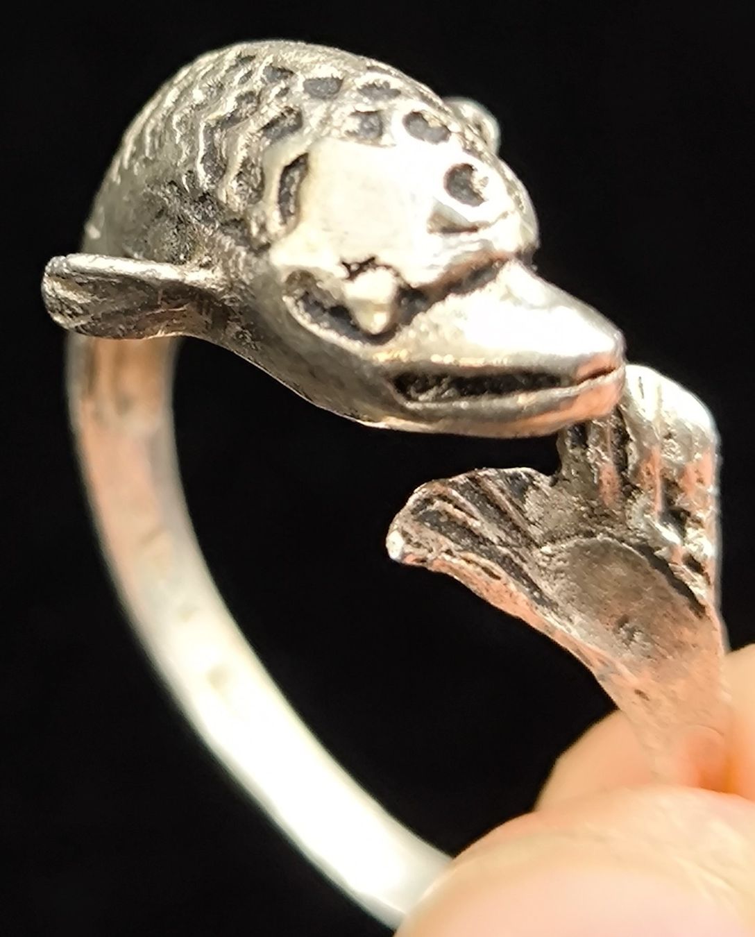 Anelli: Ring 800er Silber mit Delfin Motiv – Usato da Rorschacherberg venduto da snOOpydOg11 7