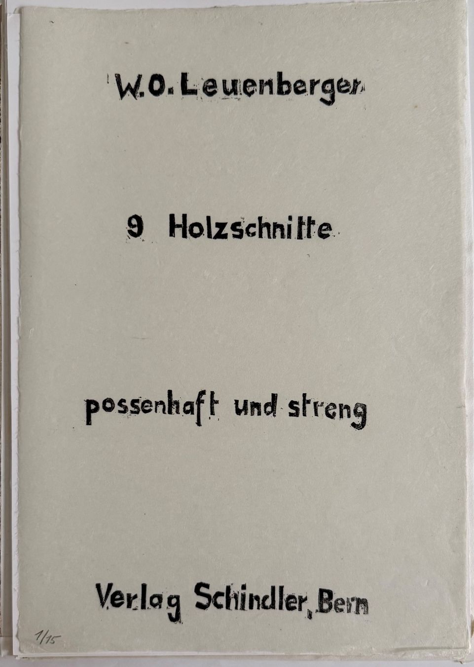 Xilografie: 9 Holzschnitte von Werner Otto Leuenberger – Usato da Biberist venduto da ber_76bn 9