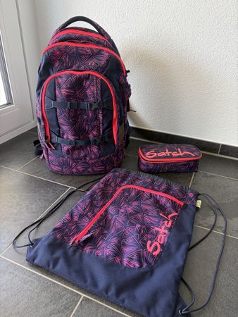 Satch Schulrucksack, Etui und Turnbeutel