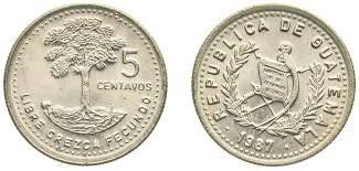 Tutti le monete: 5 Centavos Guatemala 1987 – Usato da Kriens venduto da TSCH1