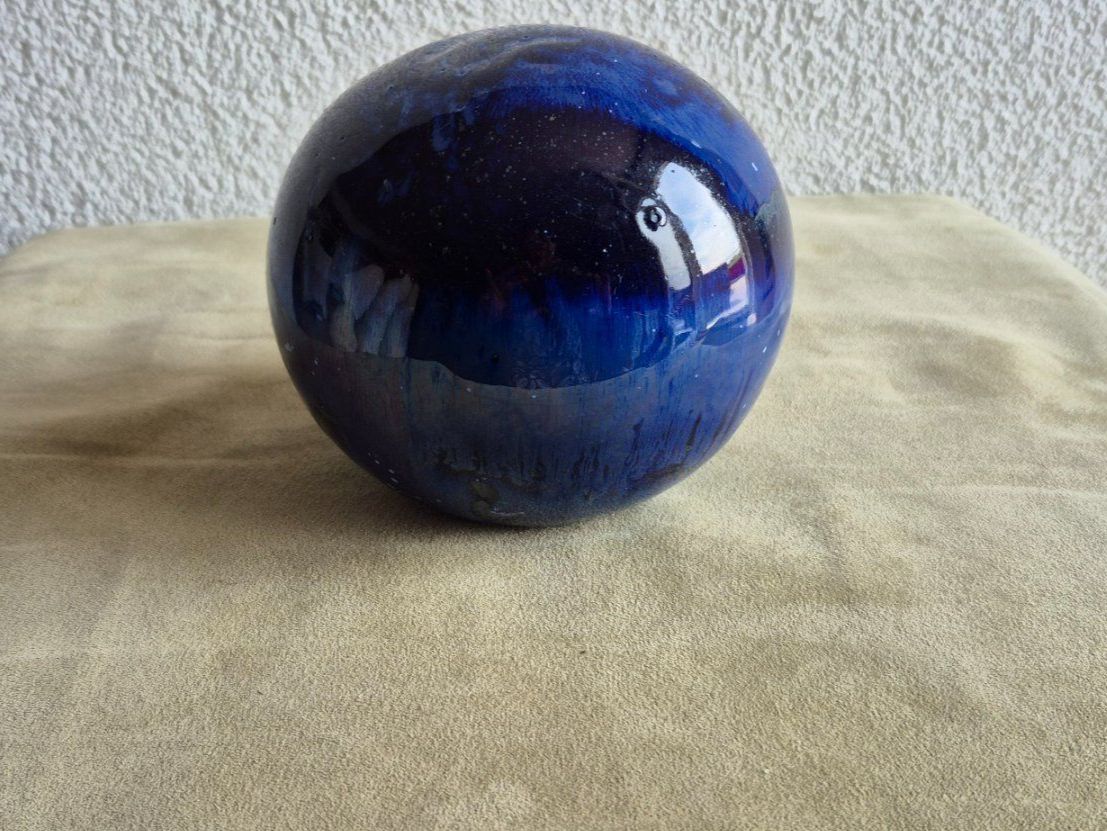 Tutte le decorazioni: Blaue Keramikkugel - Schweizer Kunsthandwerk – Usato da Eggersriet venduto da Fredb 1