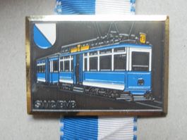 Medaille Bahn Tram Zürich Stadt von Jahr 1984