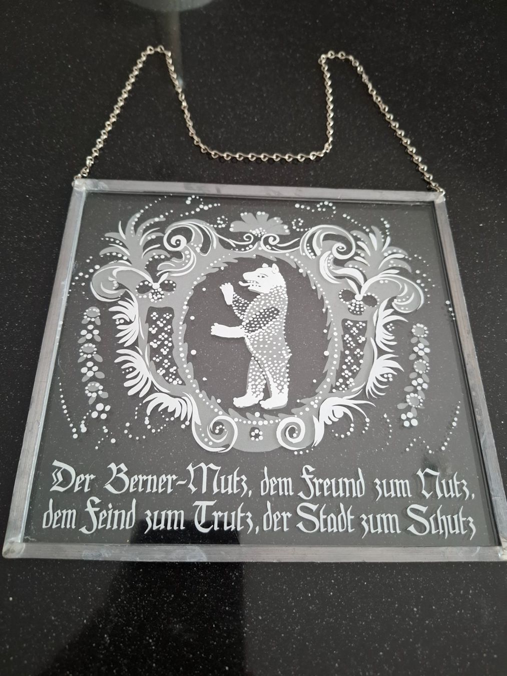 Foto & Immagini: Fensterbild Glasbild Berner Mutz Bleirahmen – Usato da Chabrey venduto da fluvius 1