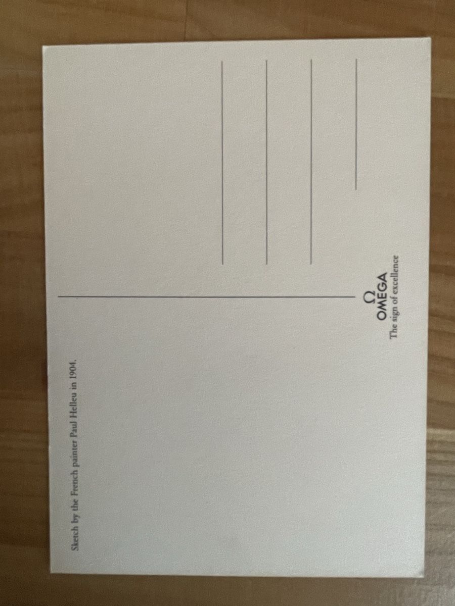 Cartoline postali: AK mit Werbe Bild von Omega – Usato da Rümlang venduto da Kartenpost1 1