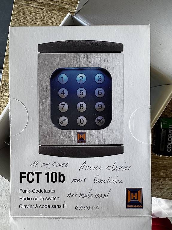 Tastiere: Clavier à code sans fil Hörmann FCT 10b  868 MHz – Usato da Naz venduto da Bigsexy1977