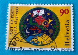 Nr.963 Werbe und Herzmännchen GESTEMPELT    