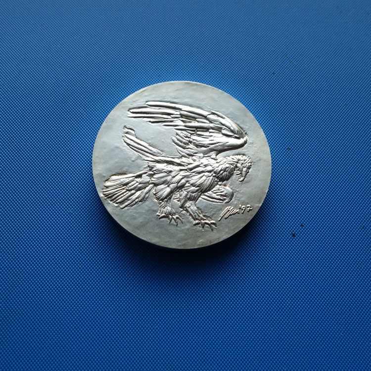 MEDAILLE H. ERNI Tierpark Goldau, Bartgeier 1997SILBER Kaufen