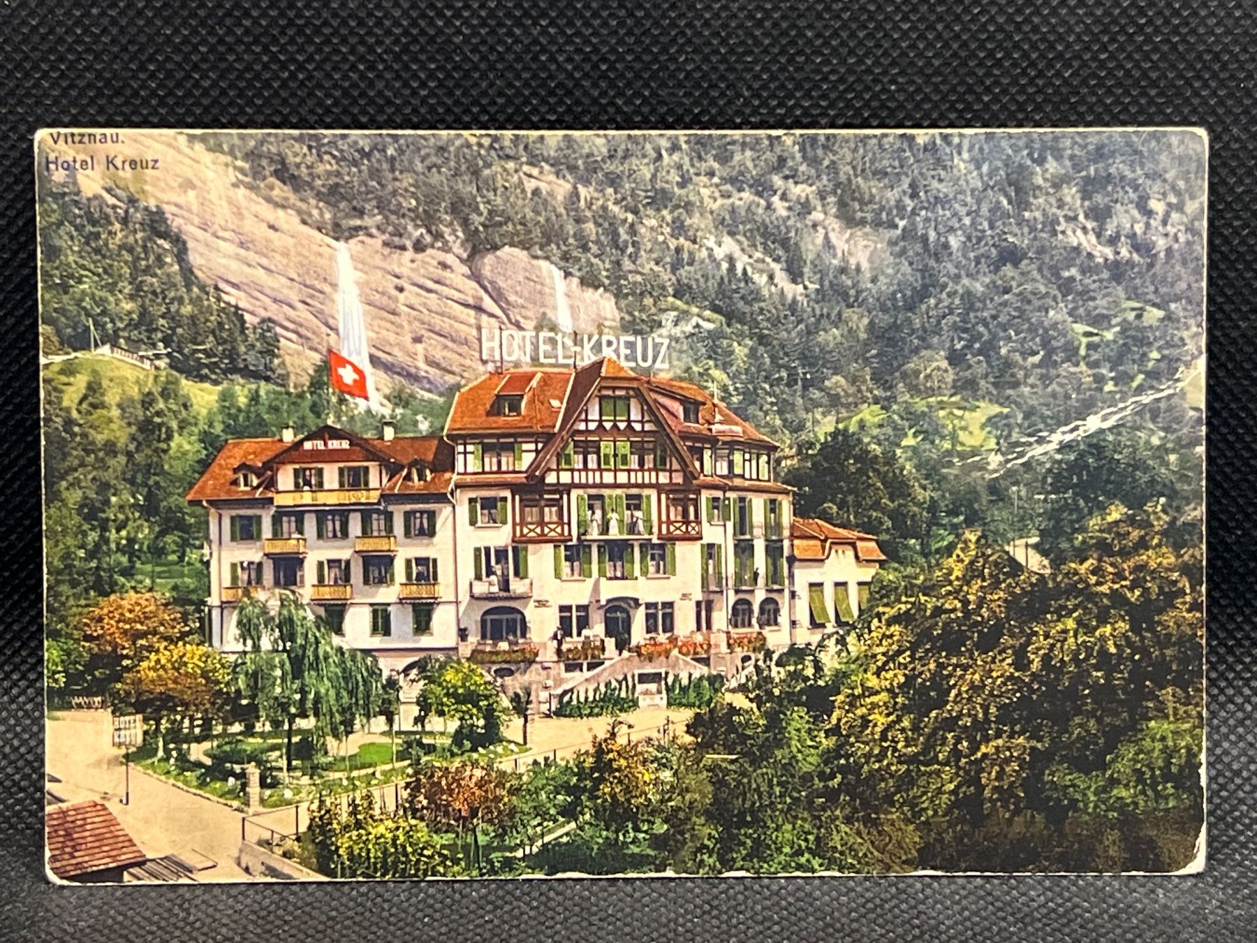 Cartoline postali: Vitznau - Hotel Kreuz – Usato da Widnau venduto da Brusi9