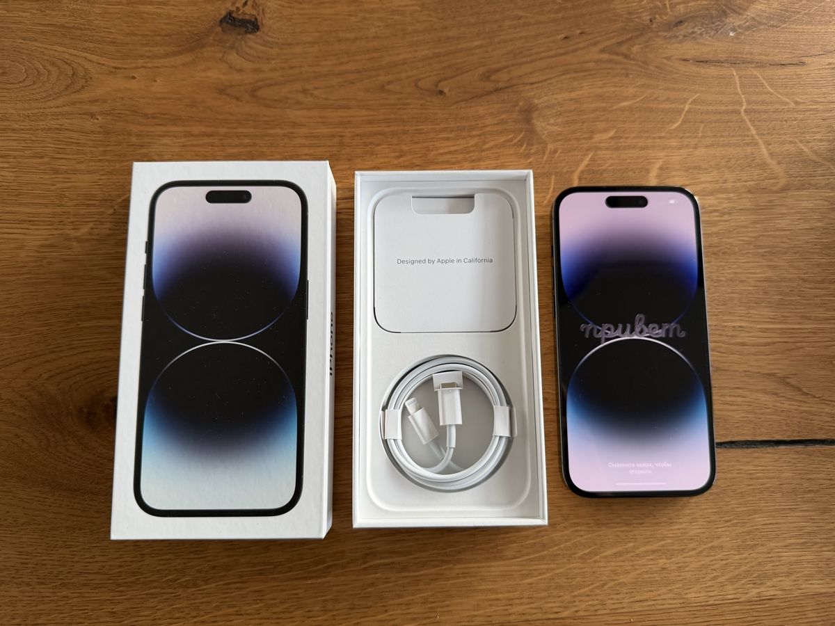 iPhone 14 Pro, 256 GB, Space Gray, sehr guter Zustand (Neu (gemäss