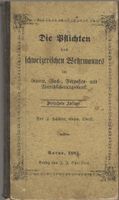Die Pflichten des schweizerischen Wehrmannes 1881