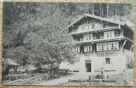 AK GASTHAUS Z. HIRSCHEN, MUOTATHAL1912