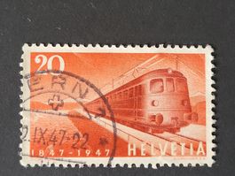 1947, Elektrischer Schnellzug - Zumstein Nr.279. Abarten
