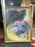 GRANDE HUILE SUR TOILE MODERNE SIGNÉE