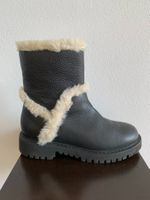 AQUATALIA: Herrlich warm gefütterte schwarze Leder-Boots, 37