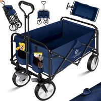 KESSER Bollerwagen Faltbar Blau