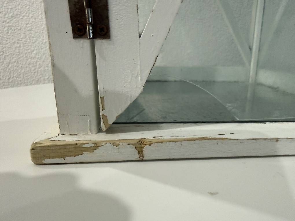 Alle Dekorationen: Grosse weisse Laterne Holz/Glas – Gebraucht aus Lengnau BE von aya_2tvj 3