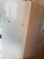 Glas-Tür-Einsätze 1x matt, 1x transparent