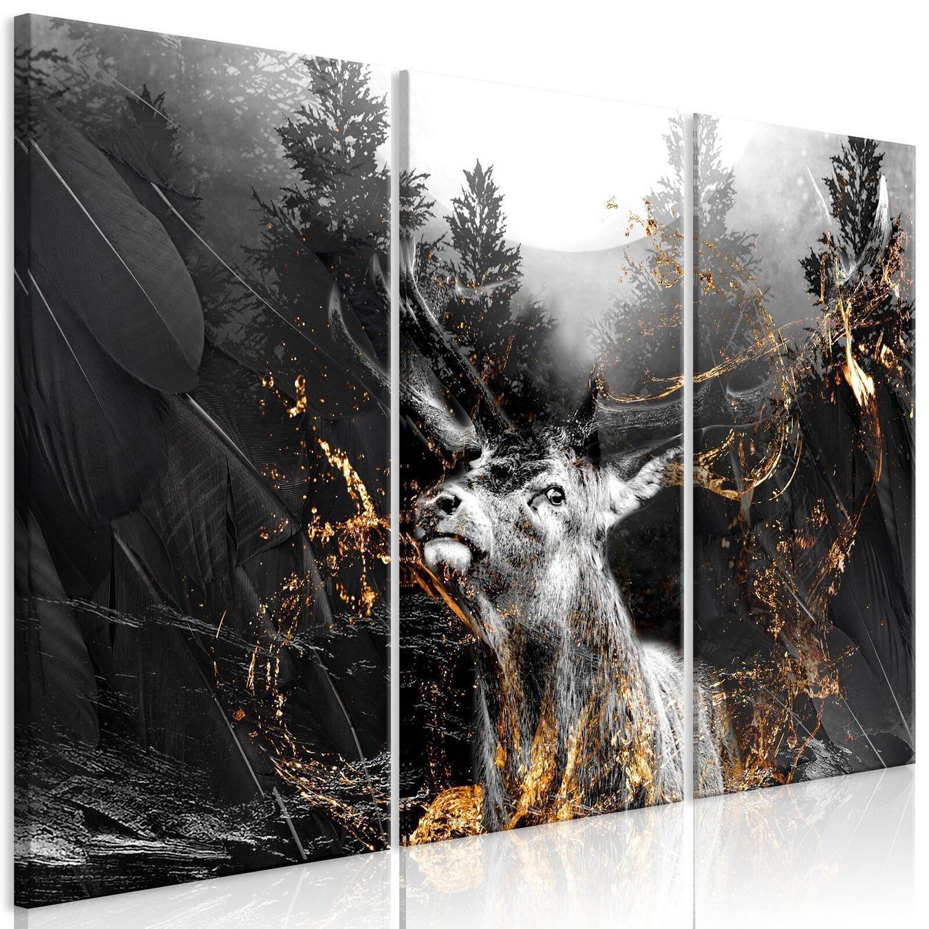 Foto & Immagini: XL Wandbild Hirsch Abstrakt – Nuovo e nell'imballaggio originale da Bern venduto da MIR-IAM