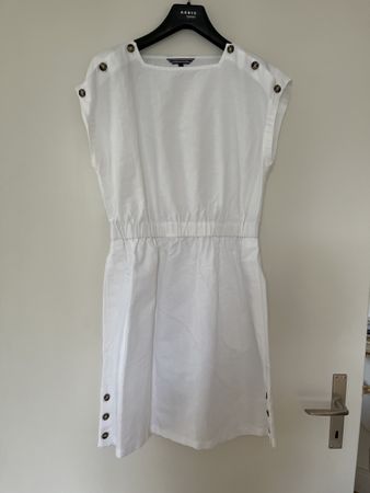 Tommy Hilfiger Leinenkleid weiss 38