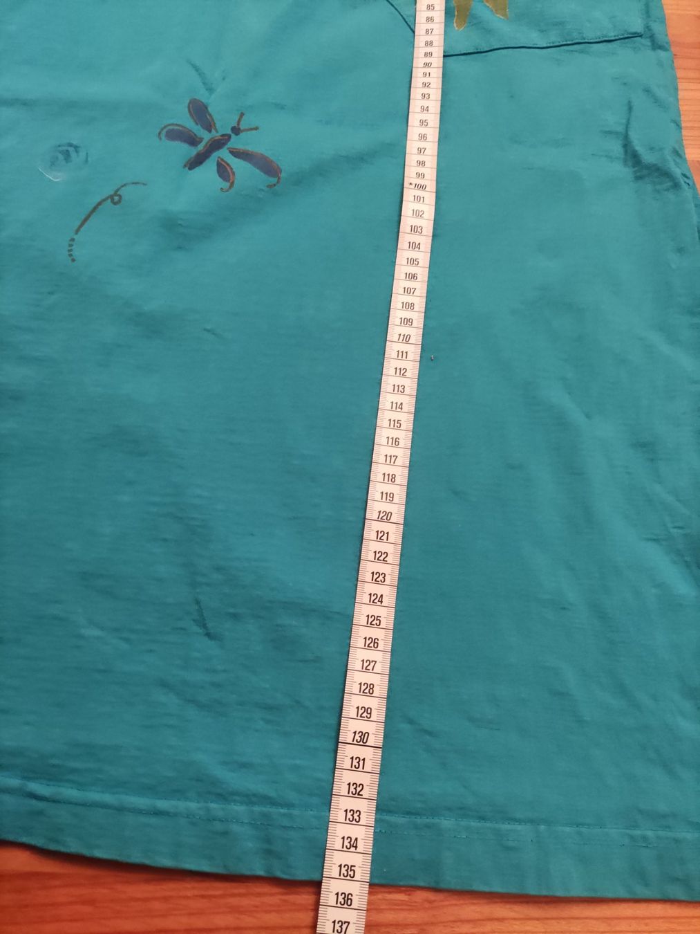 Vestiti: Langes handbemaltes Baumwollkleid – Usato da Solothurn venduto da Csw1 5