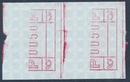 ATM 7III b Zusammenhängend Paar 2 ATM ** postfrisch