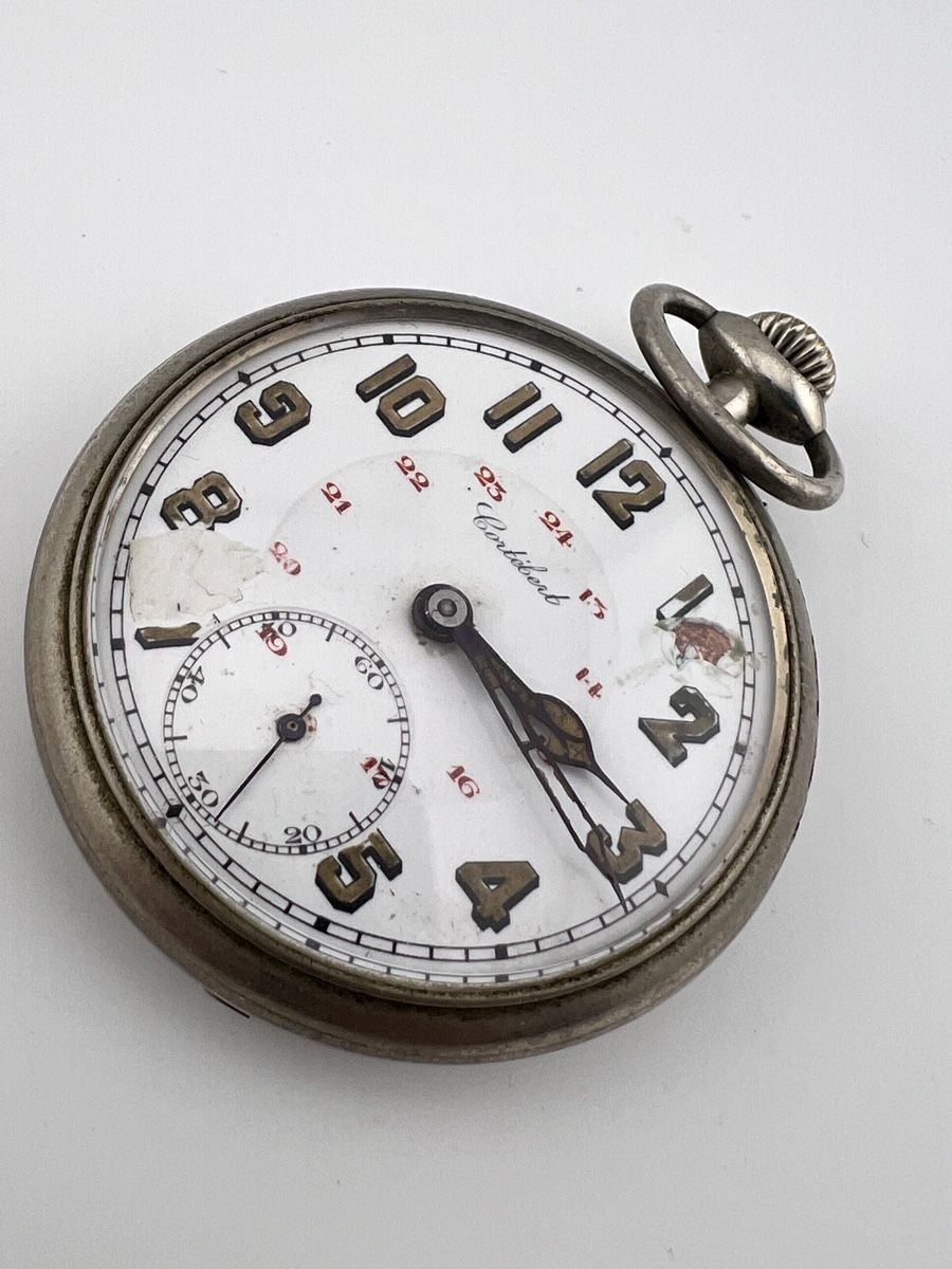 Cortébert Orologi: Cortebert montre de poche rare  – Difettoso da Biel/Bienne venduto da Olin.ka