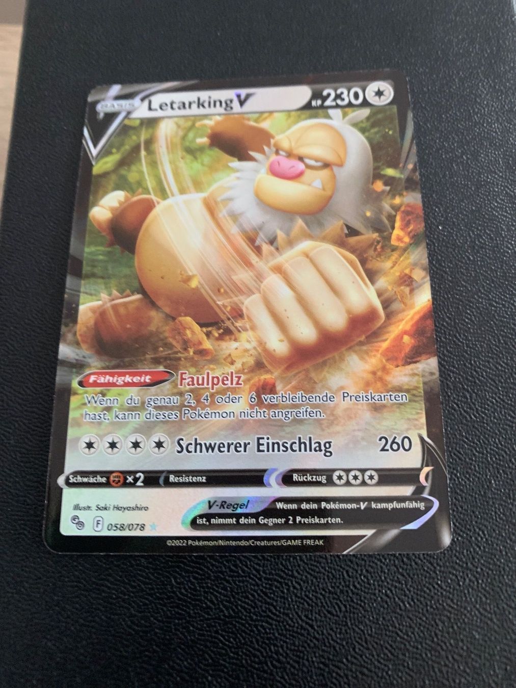 Pokémon Carte collezionabili: Pokemon  LetarkingV Strahlendes Evoli 058/078 – Nuovo (secondo la descrizione) da Bellach venduto da Pokemam