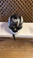 Motorradhelm Nexo schwarz weiss akzeptabler Zustand