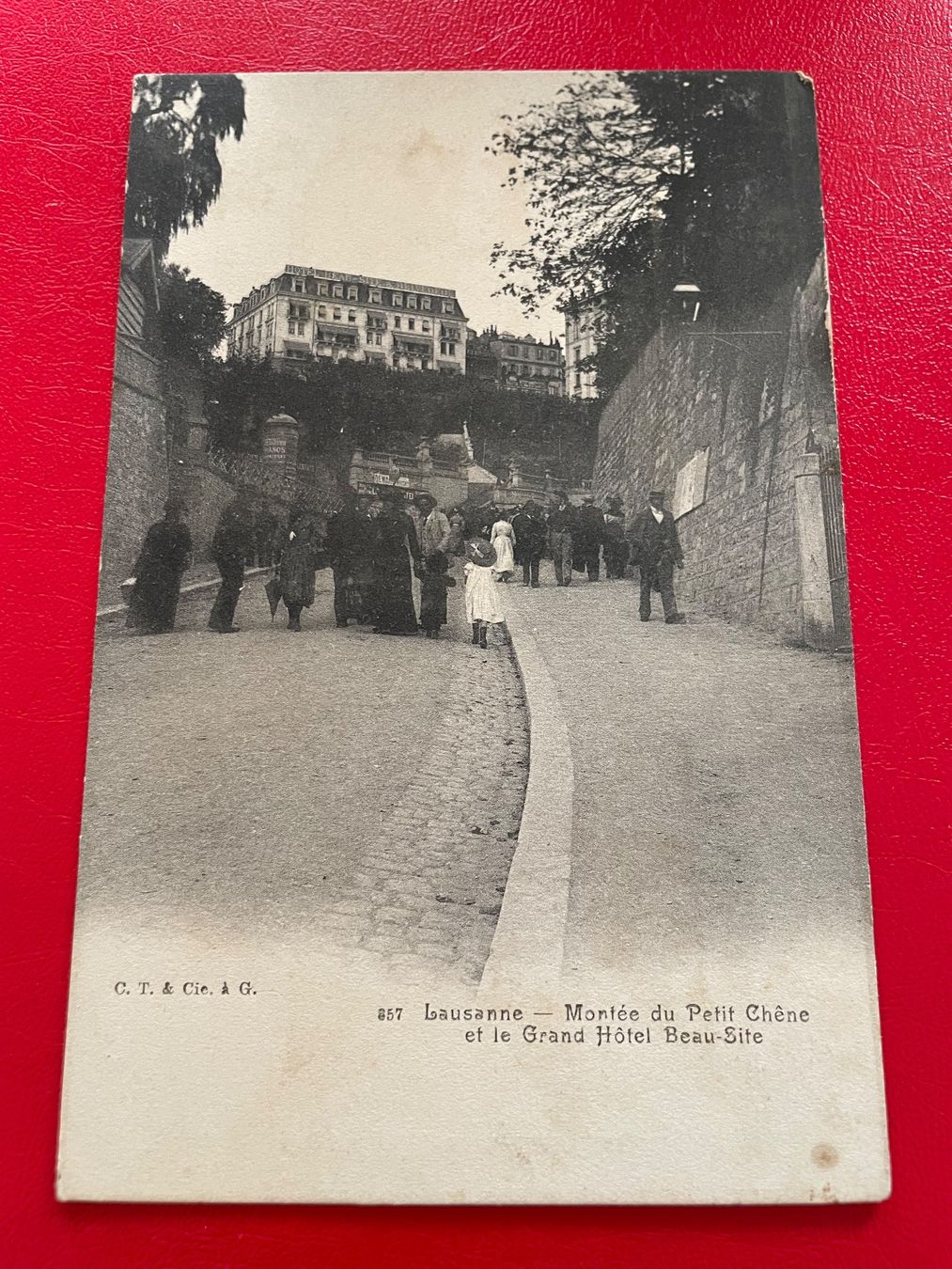 Lausanne - Montée du Petit Chêne et le Grand Hôtel Beau-Site (Gebraucht ...