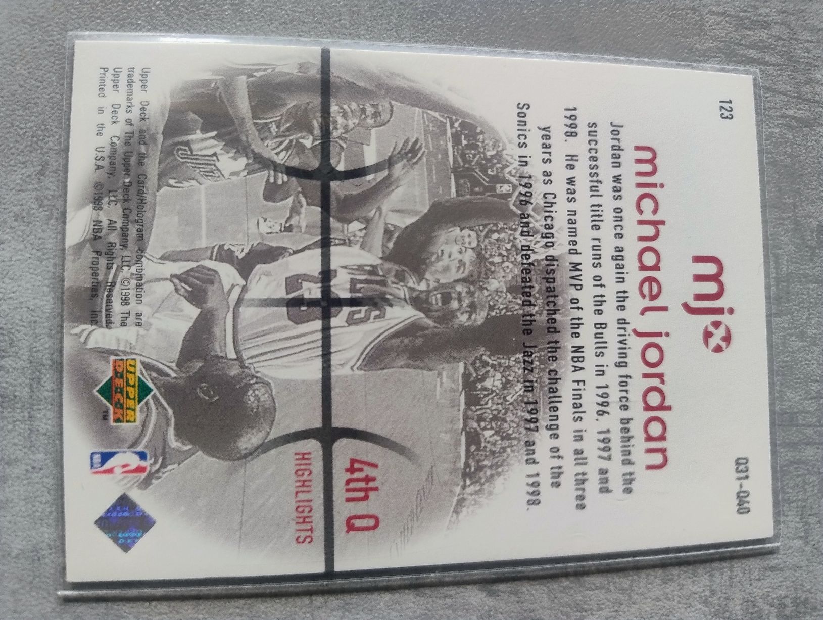 Nba Carte collezionabili: NBA 1998 Upper deck MJx Michael Jordan 4th Q – Nuovo (secondo la descrizione) da Martigny venduto da jul_7s5x 2