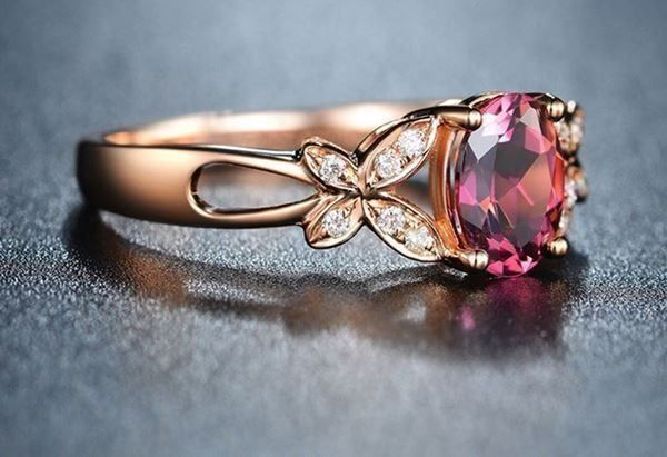 Anelli: 0.8 ct Turmalin/Diamant Ring 18 kt Gold – Nuovo (secondo la descrizione) da Arbon venduto da Helmuth 4