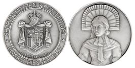 Schützenmedaille St. Gallen "Olmaschiessen" von 1957 (FDC)
