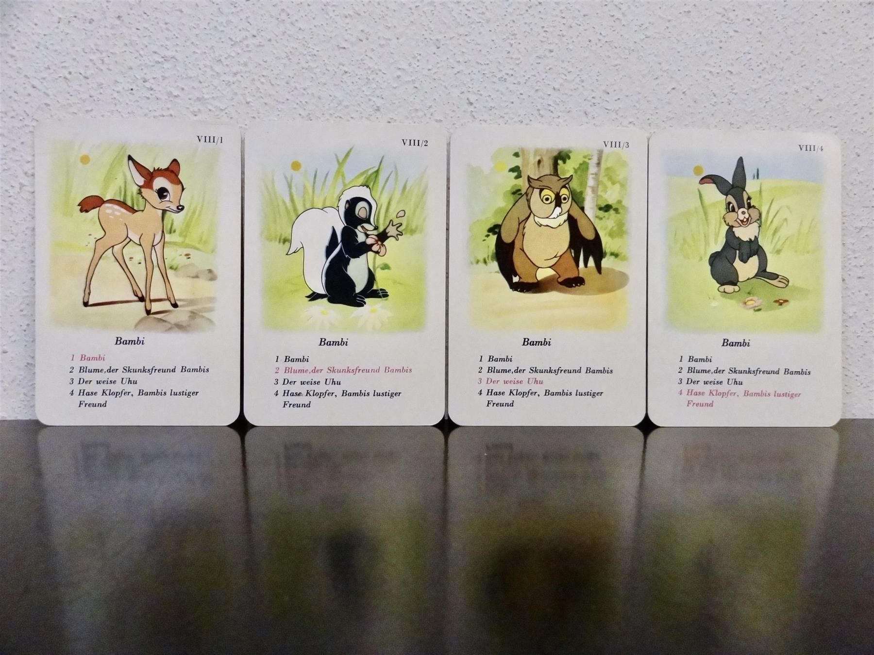 Disney Spiele: altes Quartett WALT DISNEY KUNTERBUNT – Gebraucht aus Kerzers von wisaundso 7