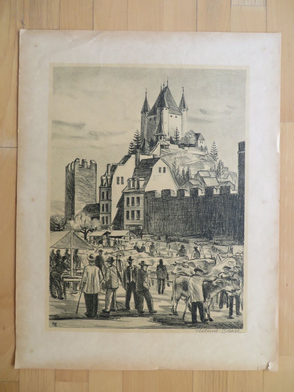Grafica & Litografie: Etiennje Clare original Litho – Usato da Bad Ragaz venduto da FutureZ