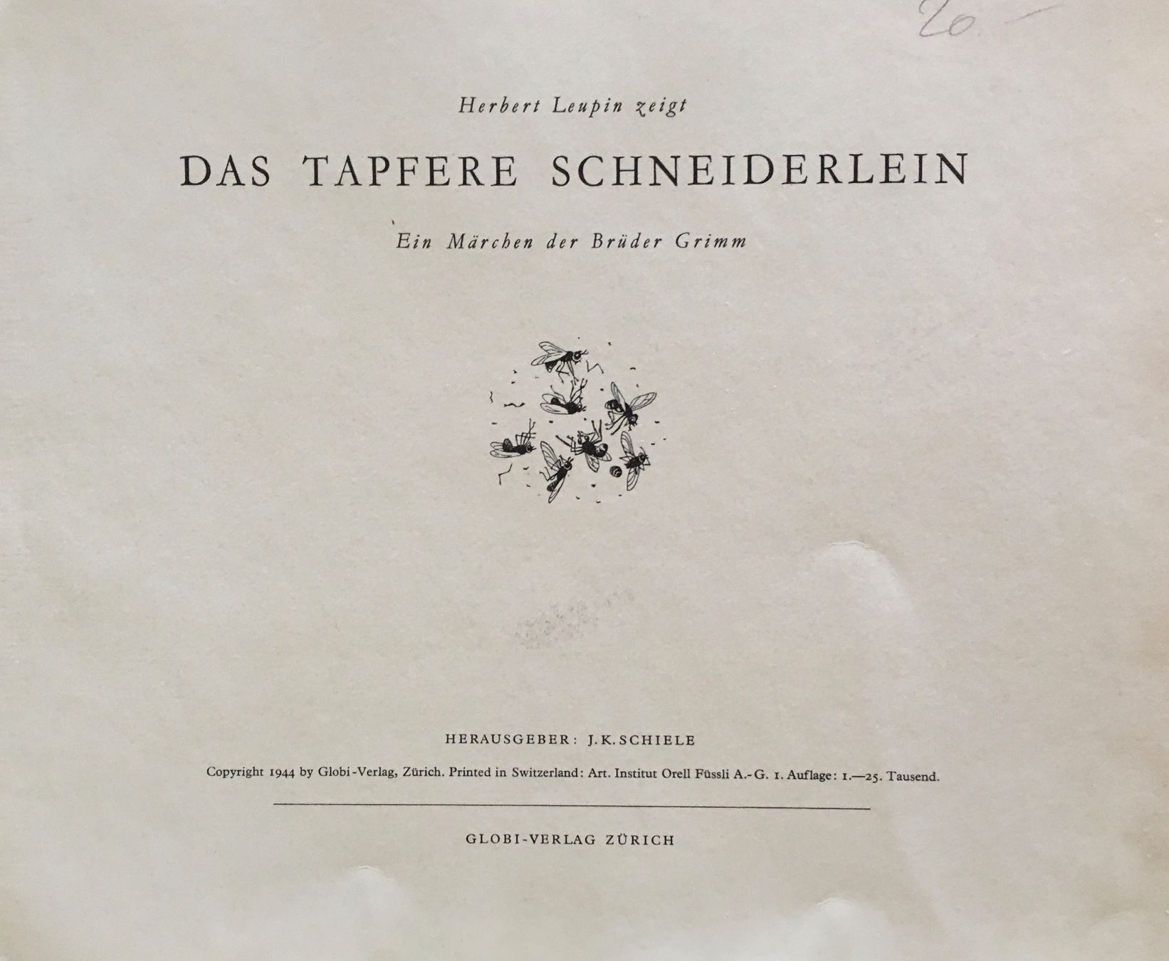 Libri: Das tapfere Schneiderlein - Gebrüder Grimm / Herbert Leupin – Usato da Frauenfeld venduto da Merk52 1