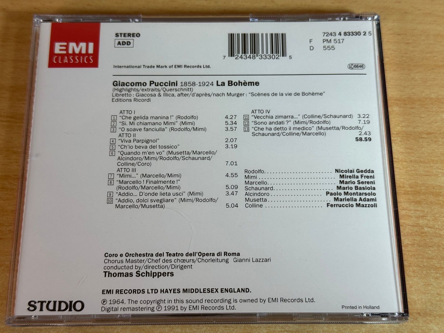 CDs: Giacomo Puccini - The Puccini Collection - 4 CD – Gebraucht aus Rikon im Tösstal von Alpenmutz 5