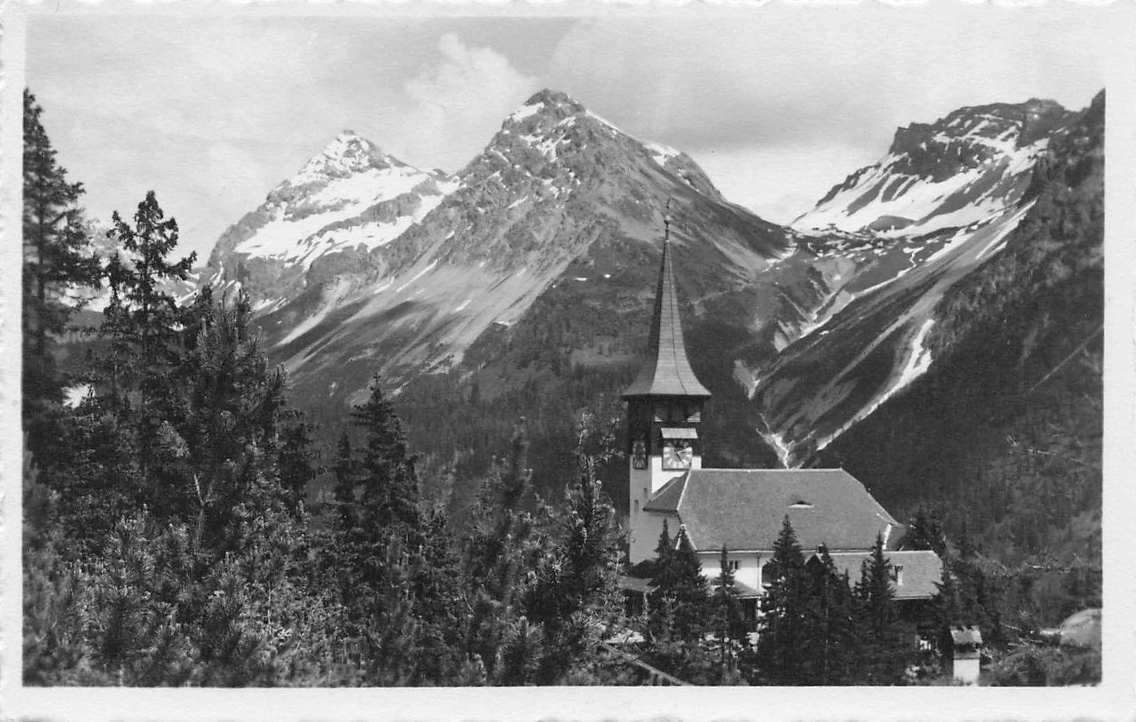 Cartoline postali: Arosa evang Kirche – Usato da Biasca venduto da Blenio71