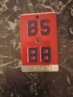 Velonummer BS Basel-Stadt 1988