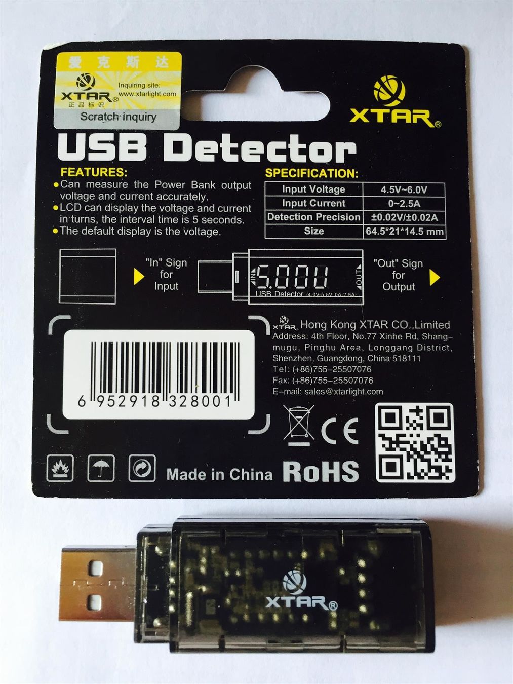 Batterie, Caricabatterie & Alimentatori: XTAR VI01  USB Detector – Nuovo e nell'imballaggio originale da Wildberg venduto da Adler77 1