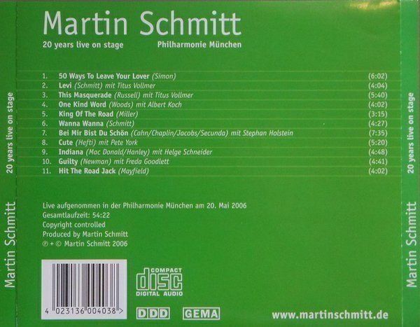 CD: Martin Schmitt, Stephan Holstein, Pete York, Albert Koch – Usato da Unterbäch venduto da yohanson 1