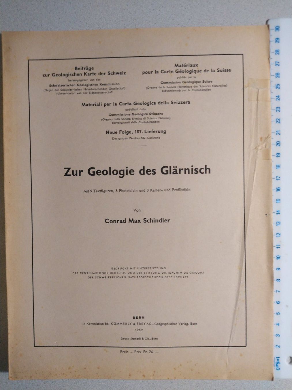 Livres: Zur Geologie des Glärnisch – D'occasion à Sissach par Heimat_Buch 1