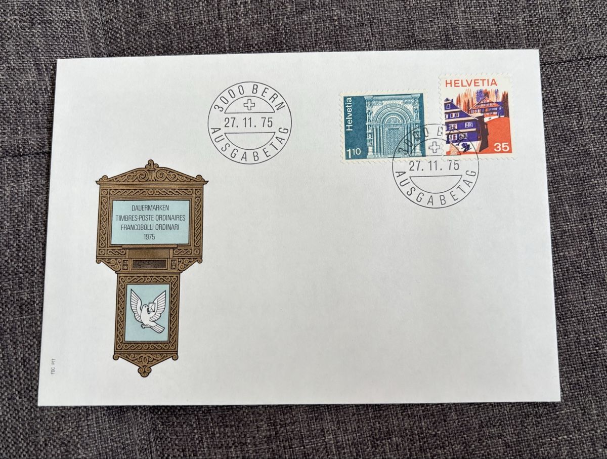 Alle Briefmarken: Ersttagesbriefe 1975 – Neu (gemäss Beschreibung) aus Binningen von Alpakat 1