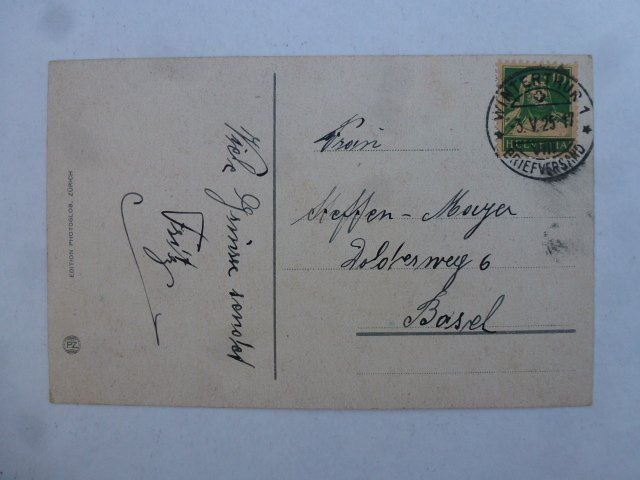 Cartoline postali: Ansichtskarte Winterthur 1925 – Usato da Walkringen venduto da Casablanca777 1
