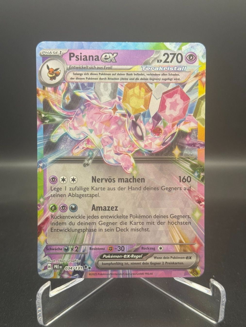 Pokémon Carte collezionabili: Psiana ex (PRE 034) – Usato da Birmensdorf ZH venduto da SnorlaxMail