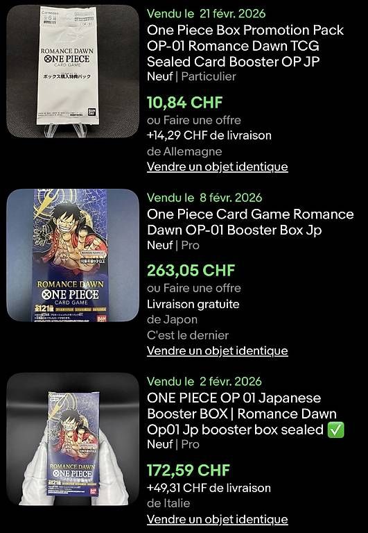 Bandai Carte collezionabili: One Piece OP01 display JPN – Nuovo (secondo la descrizione) da Lausanne venduto da SGN_Collectible 2